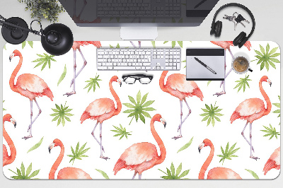 Large desk mat for children Flamingos