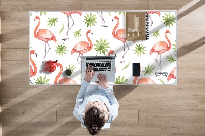 Large desk mat for children Flamingos