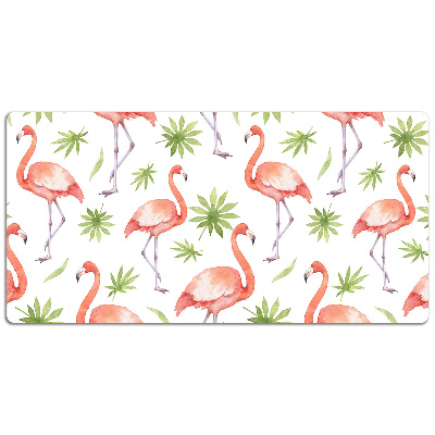 Large desk mat for children Flamingos