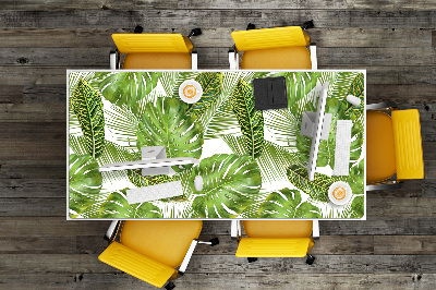 Full desk pad tropical leaves