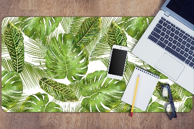 Full desk pad tropical leaves