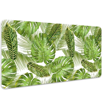 Full desk pad tropical leaves