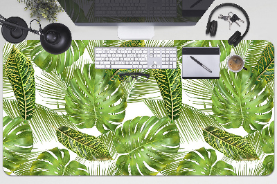 Full desk pad tropical leaves