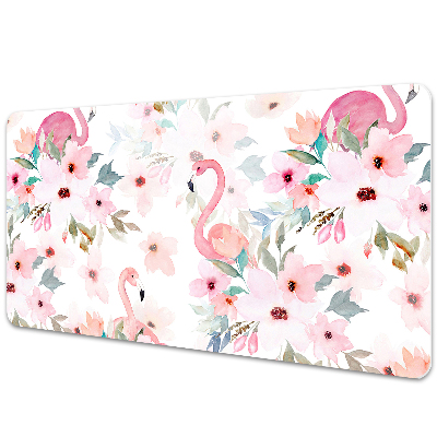 Large desk mat for children Flamingos