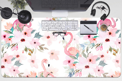 Large desk mat for children Flamingos