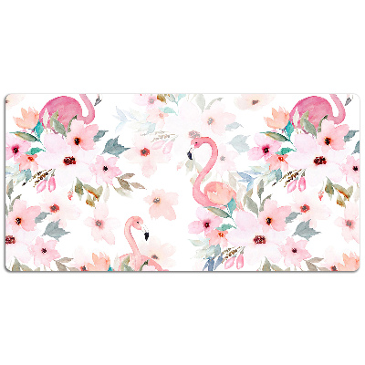 Large desk mat for children Flamingos