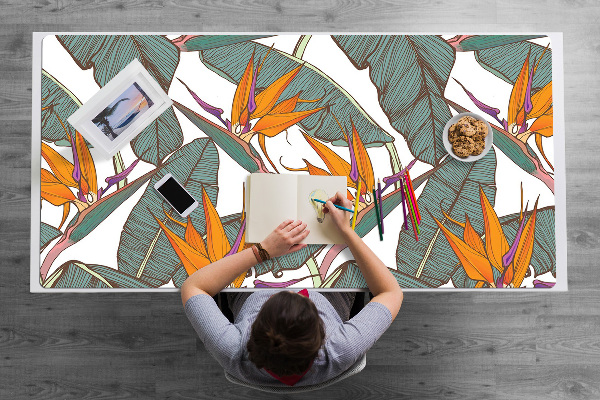 Large desk mat for children Tropical
