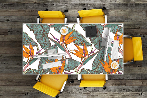 Large desk mat for children Tropical