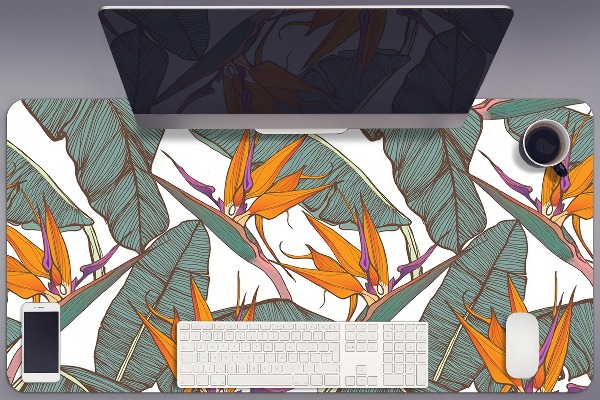 Large desk mat for children Tropical