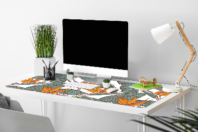 Large desk mat for children Tropical