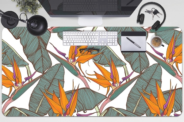 Large desk mat for children Tropical