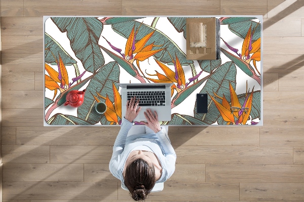 Large desk mat for children Tropical