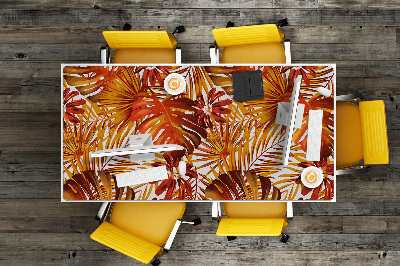 Full desk mat fiery leaves