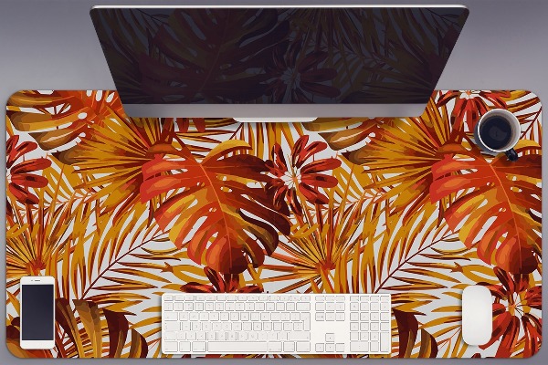 Full desk mat fiery leaves