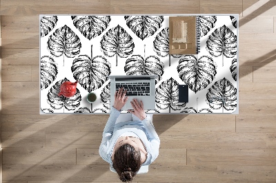 Large desk mat for children monstera