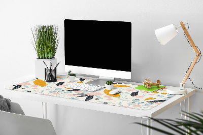 Full desk protector pastel flowers