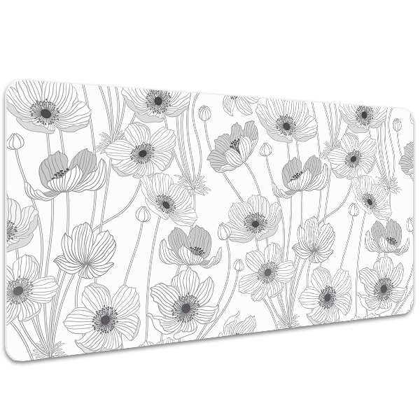 Large desk pad PVC protector Outline Mac