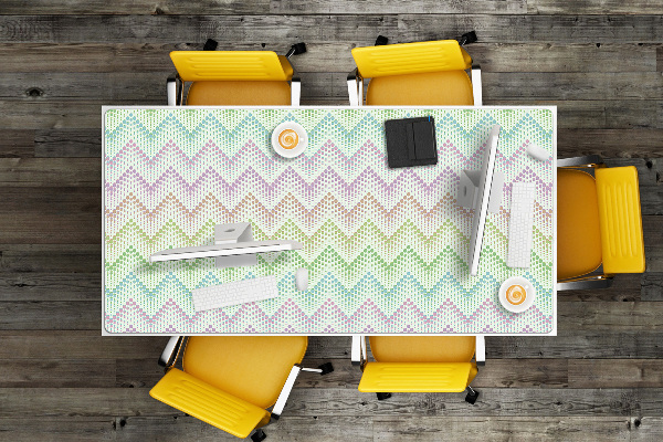 Full desk protector Dots herringbone
