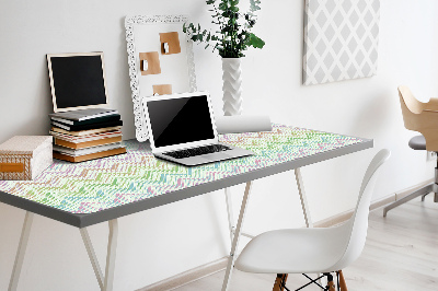 Full desk protector Dots herringbone