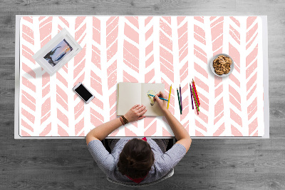 Large desk mat for children herringbone