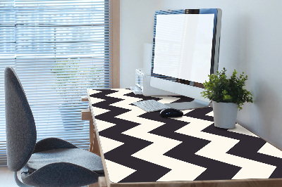 Large desk mat for children zigzags