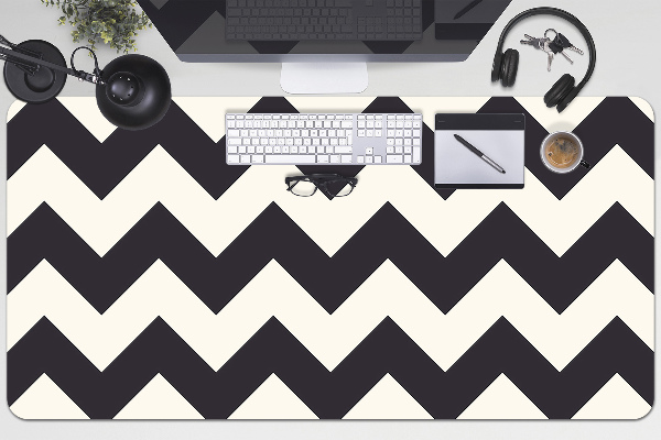 Large desk mat for children zigzags