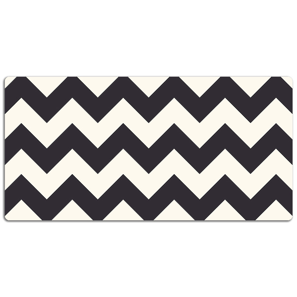 Large desk mat for children zigzags