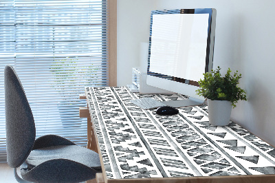 Large desk mat table protector ethnic pattern