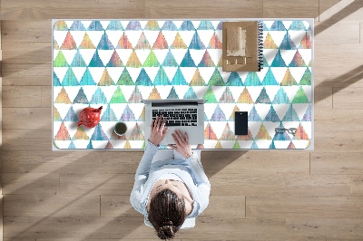 Full desk protector geometric triangles