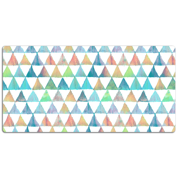 Full desk protector geometric triangles