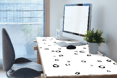 Full desk mat drawn wheels