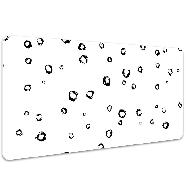 Full desk mat drawn wheels
