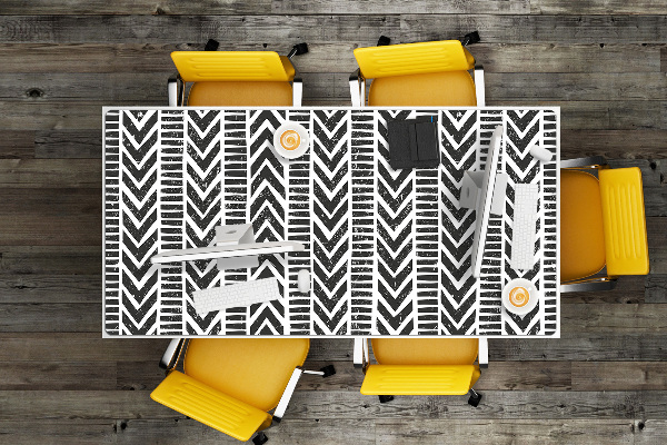 Full desk mat tribal pattern