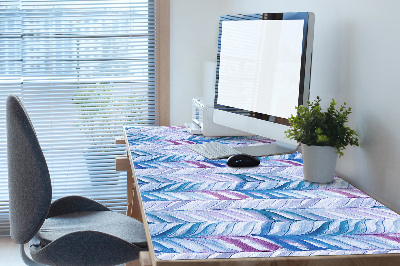 Full desk mat Herringbone pattern