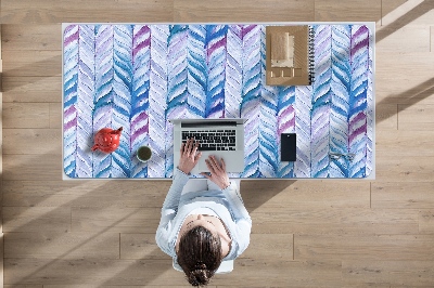 Full desk mat Herringbone pattern