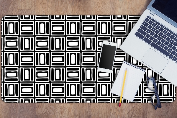 Full desk pad geometric pattern
