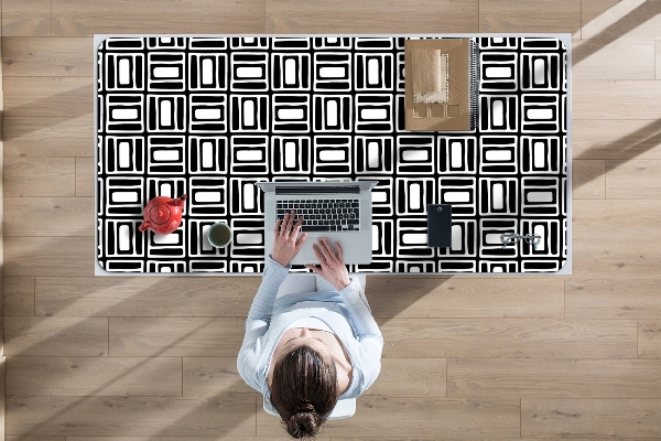 Full desk pad geometric pattern