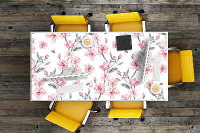 Desk pad subtle flowers