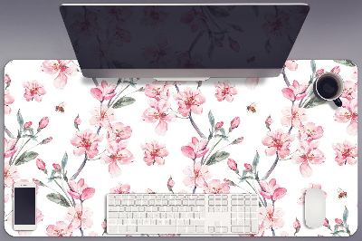 Desk pad subtle flowers