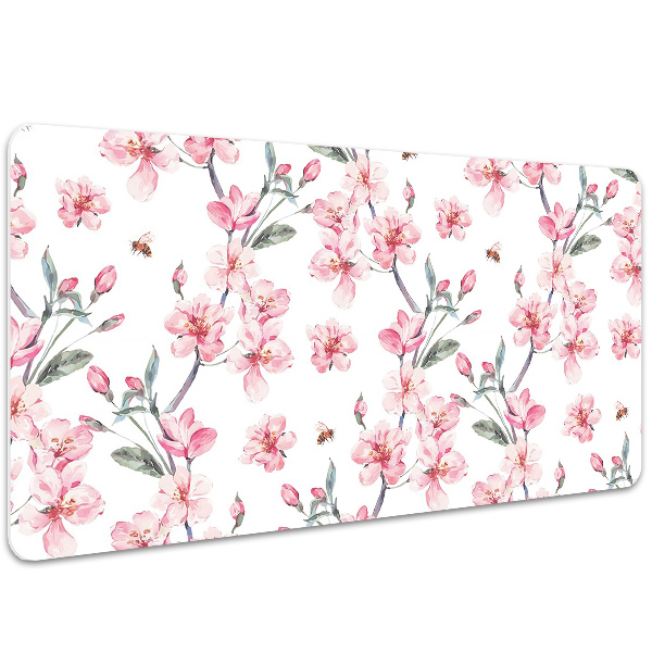 Desk pad subtle flowers