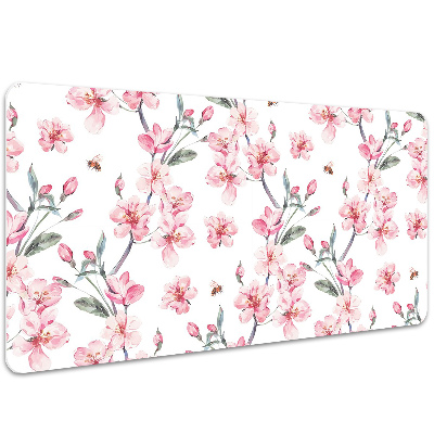 Desk pad subtle flowers