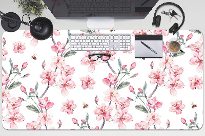 Desk pad subtle flowers