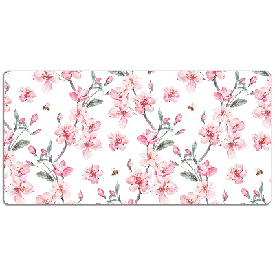 Desk pad subtle flowers