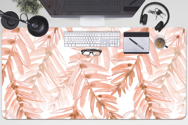 Desk mat orange leaves