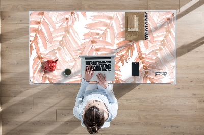 Desk mat orange leaves