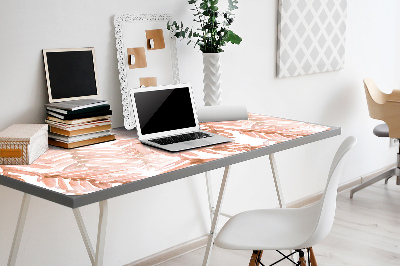 Desk mat orange leaves