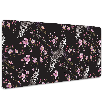 Desk pad Herons and flowers