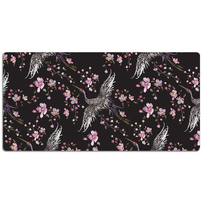 Desk pad Herons and flowers