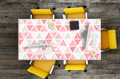 Desk pad pink triangles