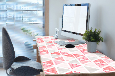 Desk pad pink triangles